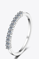 925 Sterling Silver Inlaid Moissanite Polished Ring Silver 657cebae43bc4b4b81136fe5012c8bb5-Max Trendsi