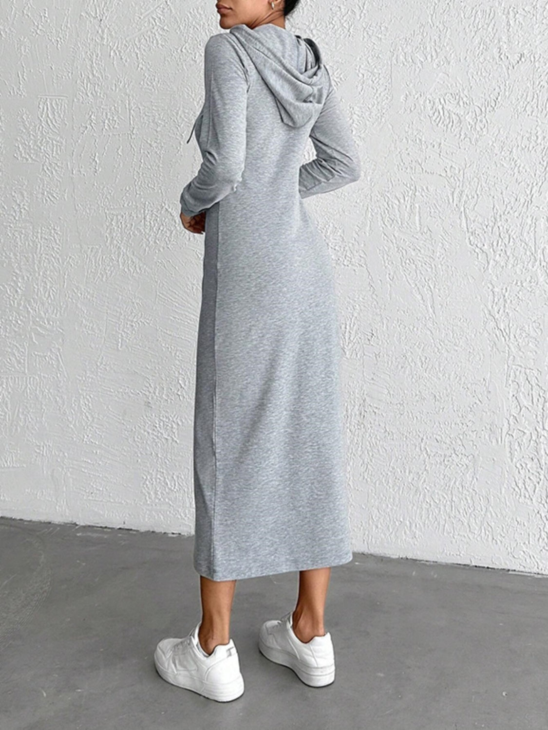 Drawstring Long Sleeve Hooded Midi Dress 65fb2065-1ad4-48f9-b92a-192a3b14be4c-Max Glownestbest