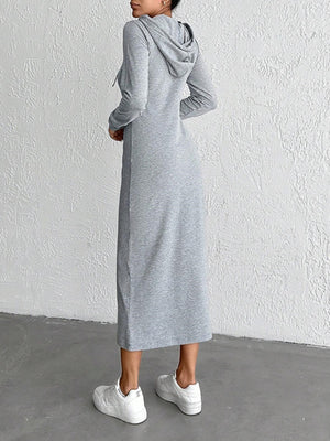 Drawstring Long Sleeve Hooded Midi Dress 65fb2065-1ad4-48f9-b92a-192a3b14be4c-Max Glownestbest