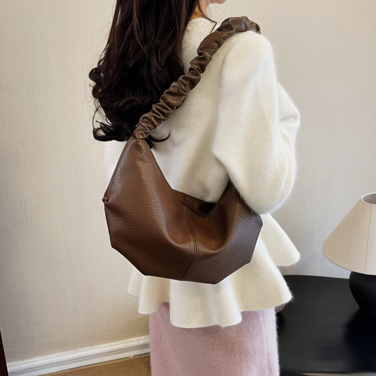 PU Leather Shoulder Bag 668fcef42f3446cc88671455d4a899f8-Max Trendsi