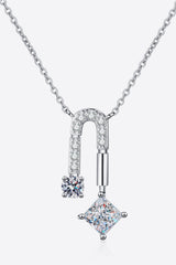 1.3 Carat Moissanite 925 Sterling Silver Necklace Silver One Size 684a004832b94e948210dec559dc6d3a-Max Trendsi