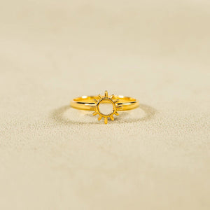 Sun Shape 18K Gold-Plated Ring 68b3f884-b84d-4824-a297-7b88bed1e9ac-Max Trendsi