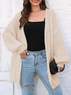 Open Front Long Sleeve Cardigan 691de503-2256-4dab-966b-b286c50bd77c-Max Glownestbest
