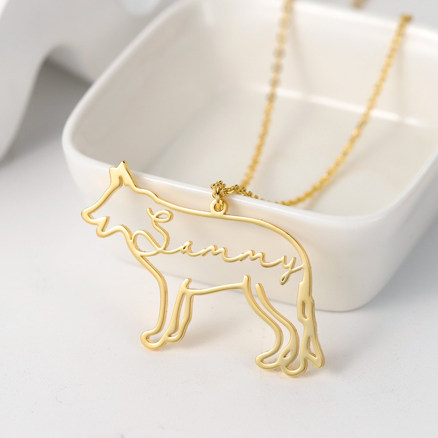 Custom Dog Name Necklace_S925 Silver 69292512-fbb7-48c5-a7d7-af692caa411c Artshiney