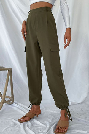 Perfee Drawstring Ankle Cargo Pants 69537aecc13c4b54afb1c8b5714d7553-Max Trendsi