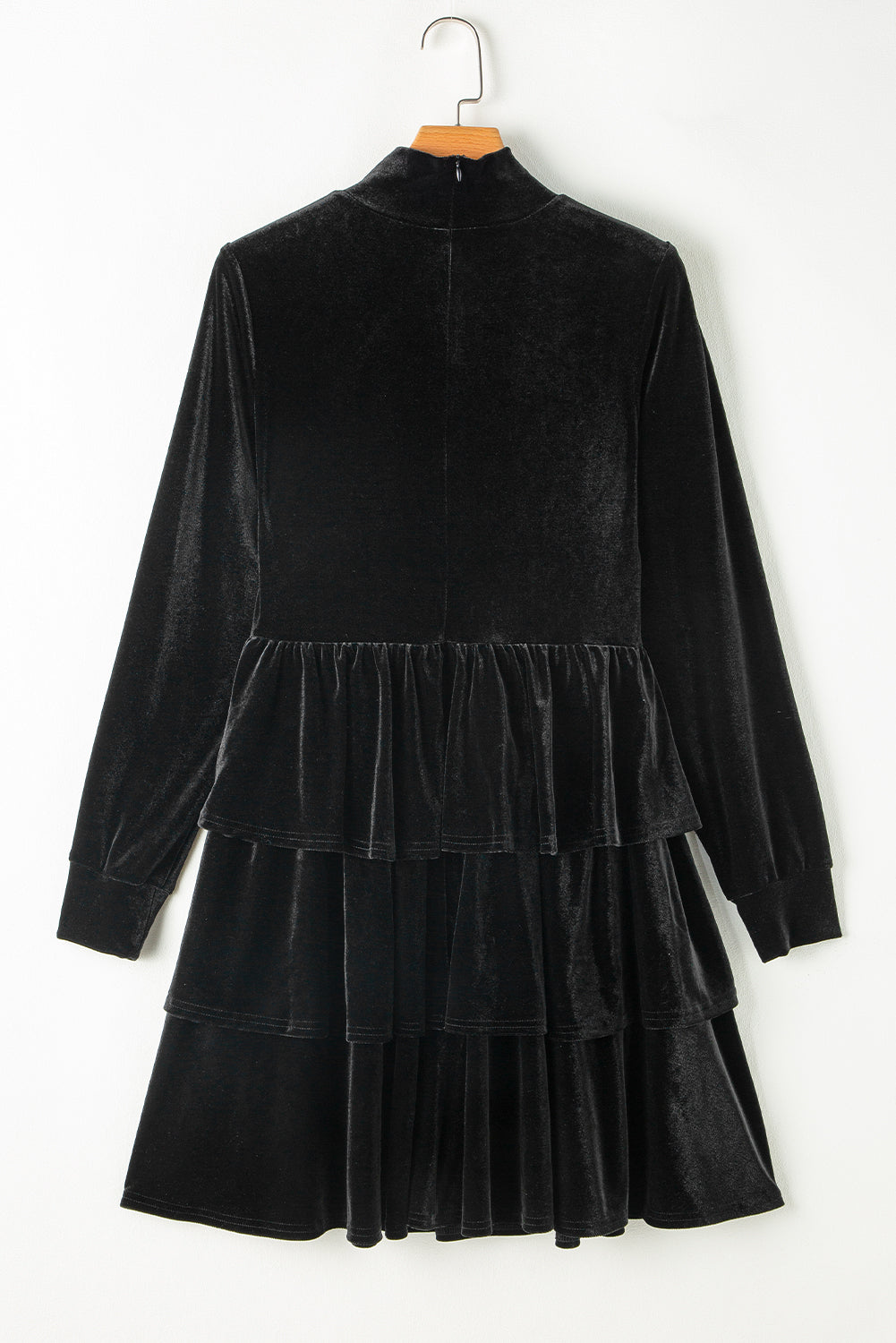 Ruffled Layered Long Sleeve Mini Dress 6a1492b8-030e-4abf-a486-294b6a00bda0-Max Glownestbest