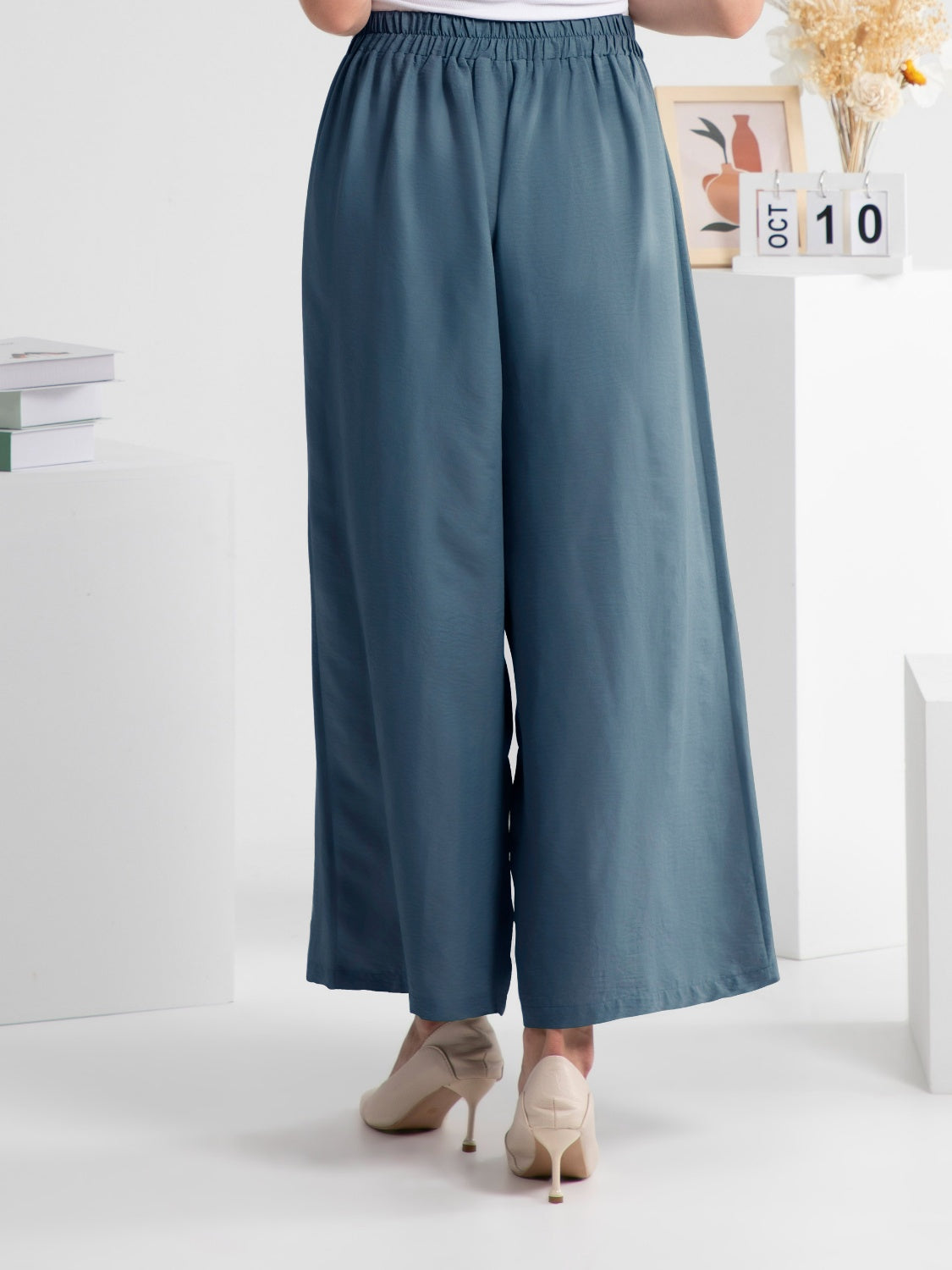 FAM-FAM Wide Leg Elastic Waist Pants 6b2a8b60-a4f5-4565-b402-6a2d123770ca-Max Trendsi