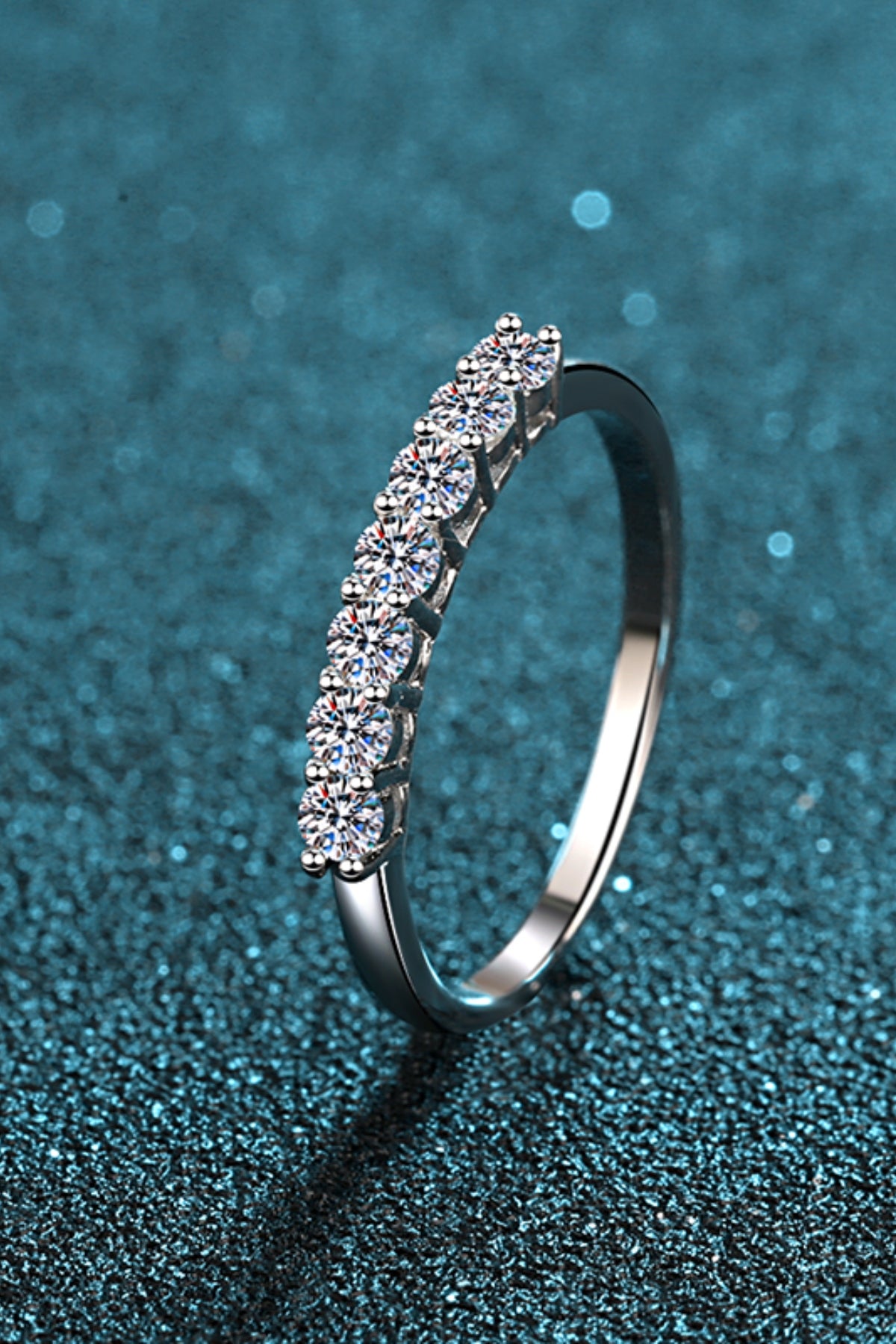 925 Sterling Silver Moissanite Ring 6bc5ac78-0acc-465f-a226-142abc6ff313-Max Trendsi