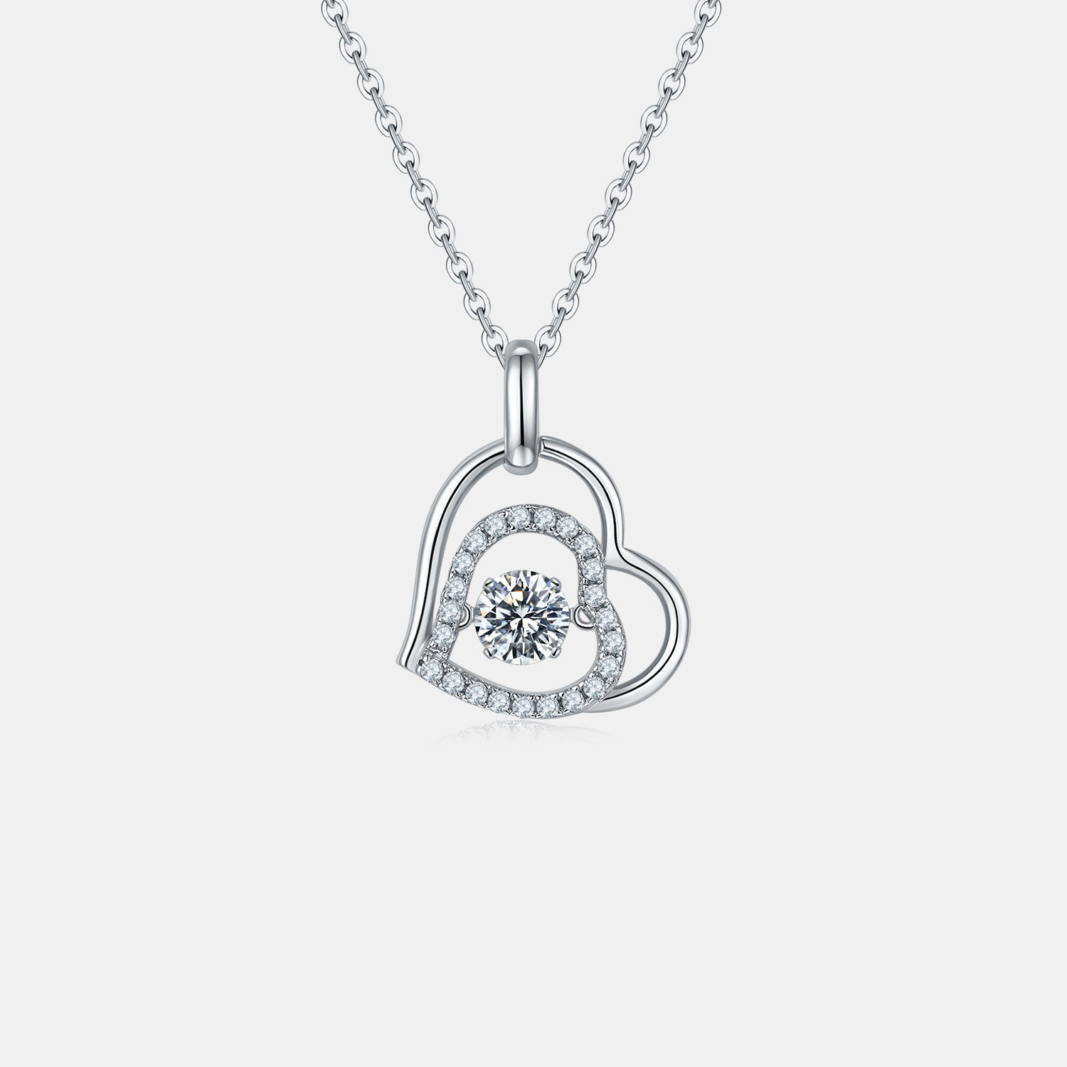 Moissanite 925 Sterling Silver Heart Necklace 6e19e1a2-151a-4a7b-a0eb-53d1daea648e-Max Trendsi