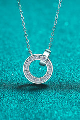 Moissanite Pendant Rhodium-Plated Necklace Silver One Size 6e44313f5ea14bc18efa144f6d0e2958-Max Trendsi