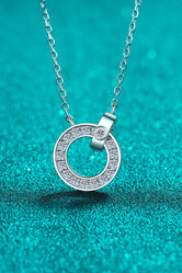 Moissanite Pendant Rhodium-Plated Necklace Silver One Size 6e44313f5ea14bc18efa144f6d0e2958-Max Trendsi