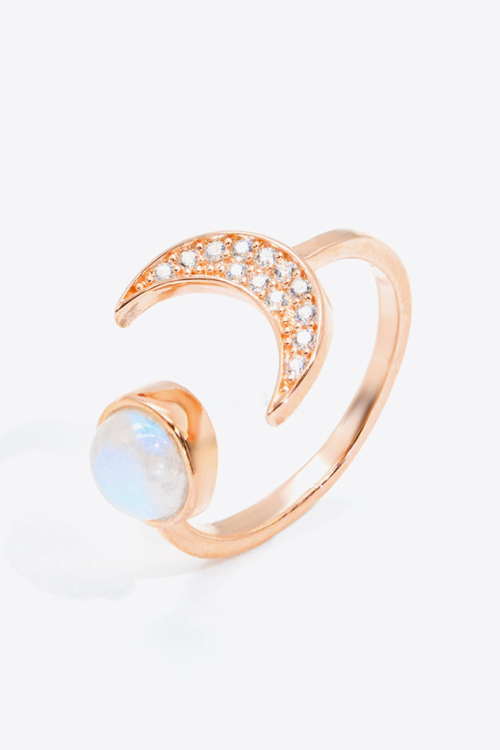 Natural Moonstone and Zircon Sun & Moon Open Ring 6e538b99006d41ab84e7129276681aad-Max Glownestbest