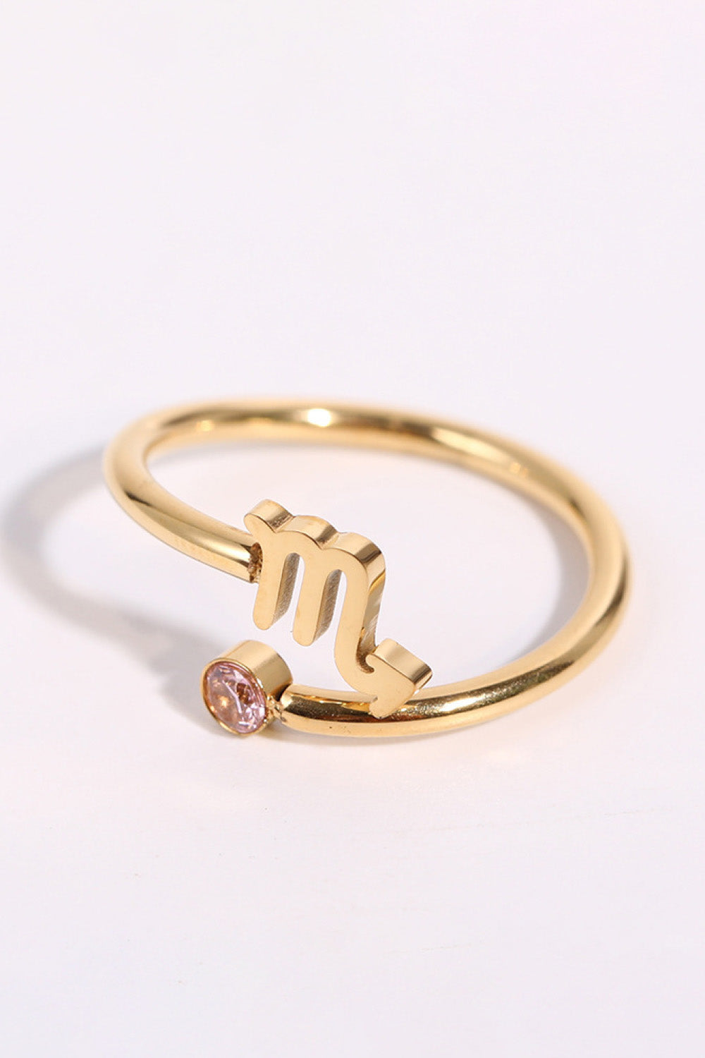 Constellation Stainless Steel Bypass Ring Scorpius One Size 6ee478392f1c4c5cacf09056fd17bede-Max Trendsi