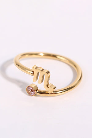 Constellation Stainless Steel Bypass Ring Scorpius One Size 6ee478392f1c4c5cacf09056fd17bede-Max Trendsi