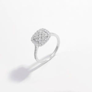 925 Sterling Silver Inlaid Zircon Square Shape Ring 6f4e207a-1f8a-42d0-be2b-d769cc0ddfdb-Max Trendsi