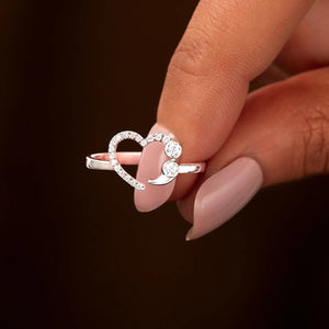 925 Sterling Silver Inlaid Zircon Ring Silver 702865c2-2c70-41a4-a1c9-4ccd0496123e-Max Trendsi