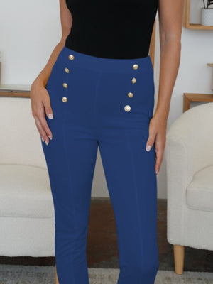 FAM-FAM High Waist Skinny Pants 71858efe-ba24-4c19-9220-f3de193f94ab-Max Trendsi