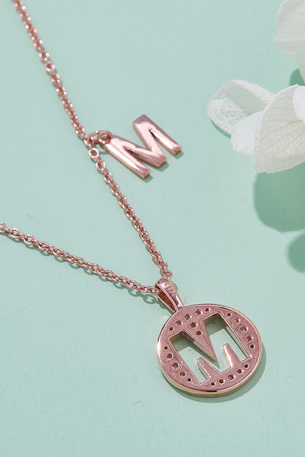 Adored Moissanite K to T Pendant Necklace 71d49c5426f24dc98e1b302f1056b415-Max Trendsi