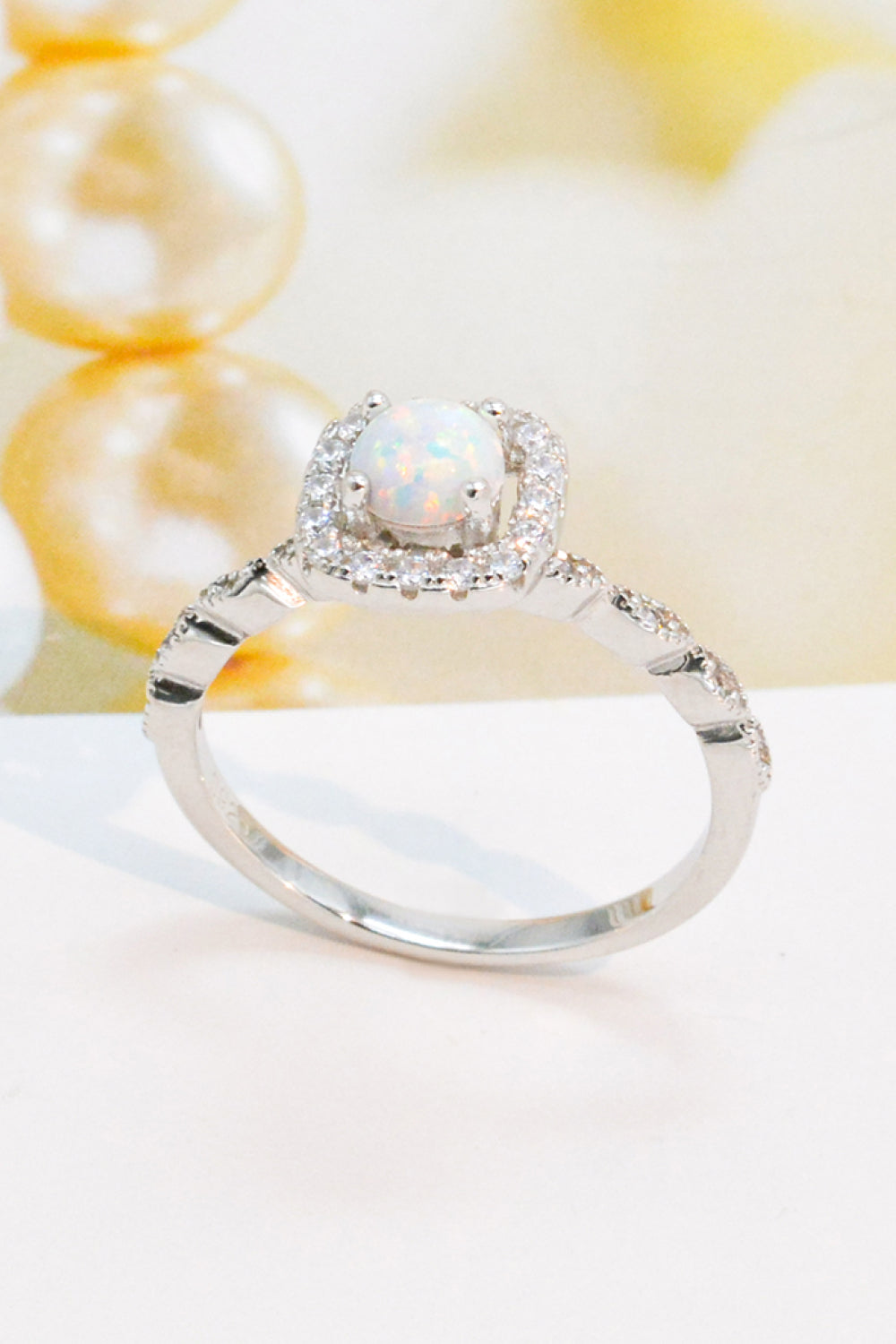 925 Sterling Silver Inlaid Opal Ring 7211db18b217465fa598ddcc43bdcd71-Max Trendsi