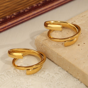 Titanium Steel Layered Wrap Ring 723875cc-7b3a-4aaa-b936-a8e1713a3b31-Max Trendsi