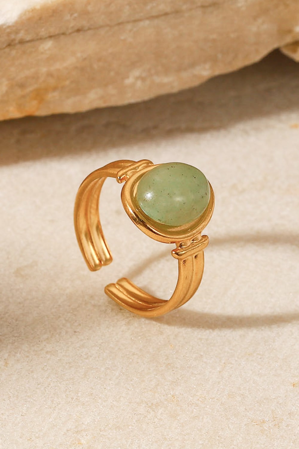18K Gold Plated Open Ring 72558b3193ca465b925a2d34acd1b868-Max Trendsi