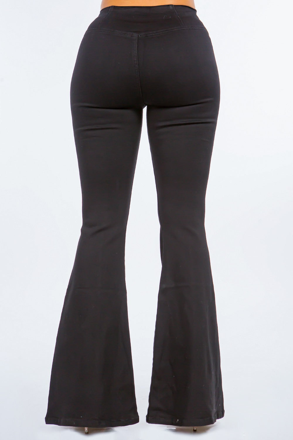 American Bazi High Waist Pull On Flare Jeans 73dbaa3c-21b4-4c0a-a406-0933f0c4cde0-Max Trendsi