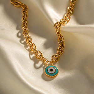18K Gold Noble Atmosphere Concentric Circle Design Versatile Necklace 74d7c122-8e1a-496e-aa89-5712971bba5d Artshiney