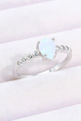 Teardrop Natural Moonstone Ring Moonstone 765c1bae3a2247fe807100b17a4cf7df-Max Trendsi