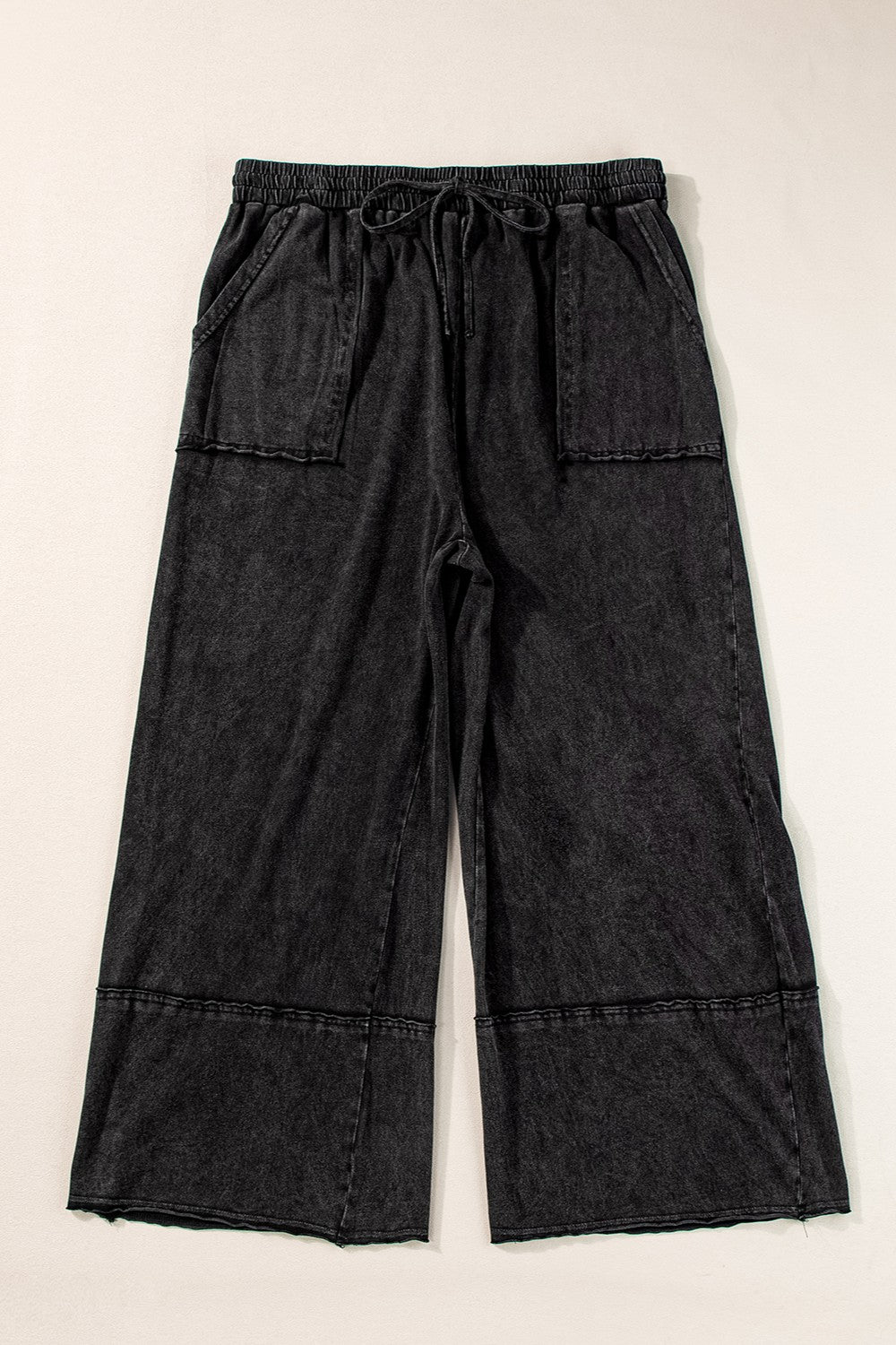 Plus Size Drawstring Wide Leg Pants 78abd0da-fa85-4410-b9e4-371fd55888ec-Max Trendsi