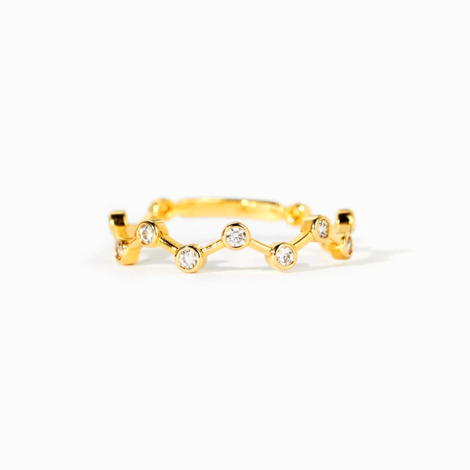 18K Gold-Plated 925 Sterling Silver Zircon Ring 78c86b58-e4d1-424b-9fe0-b6c3fcbe6f1e-Max Trendsi
