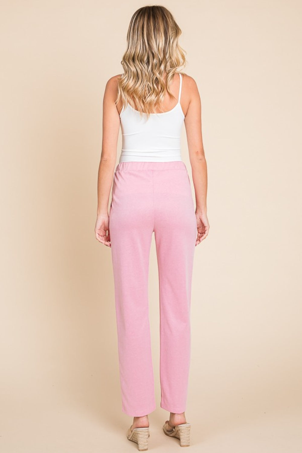 Culture Code Full Size Pin Tuck Detail Slim Pants 79998c71-9dd1-41a4-90fd-80fe2a0a8726-Max Trendsi