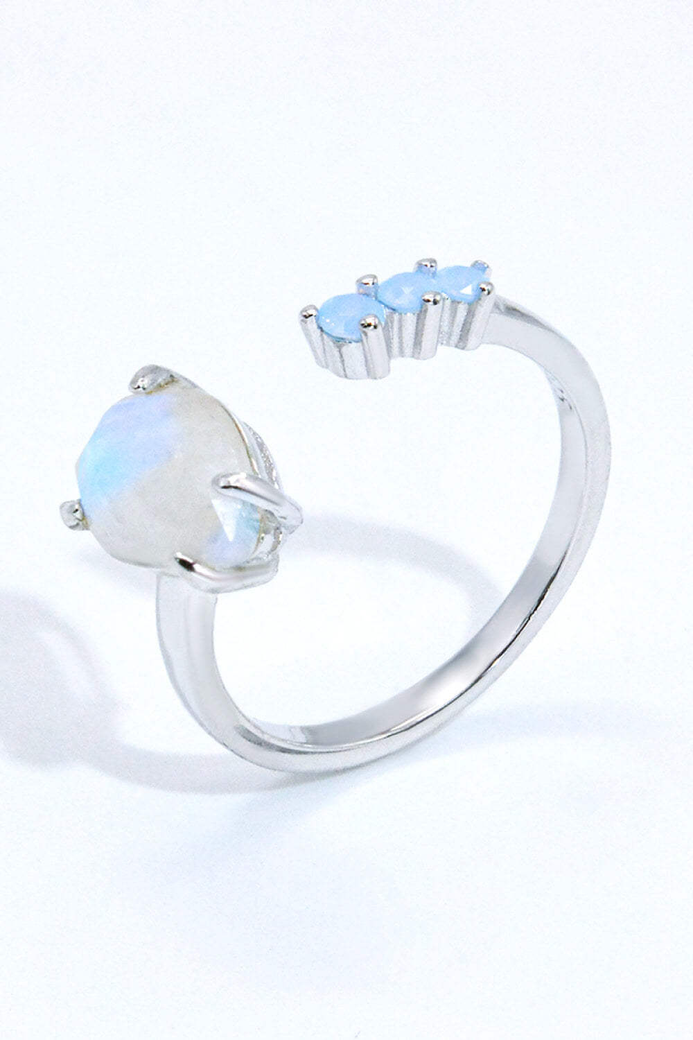 18K Rose Gold-Plated Moonstone Open Ring 79c42565a8b7410ab163bbe2822979c9-Max Trendsi