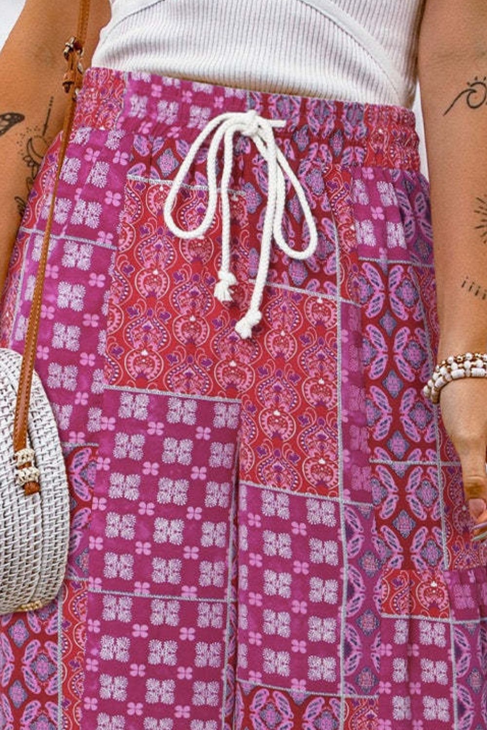 Full Size Drawstring Printed Wide Leg Pants 7a9dac1f-f107-40e8-850b-fd8da2d2ab8c-Max Trendsi