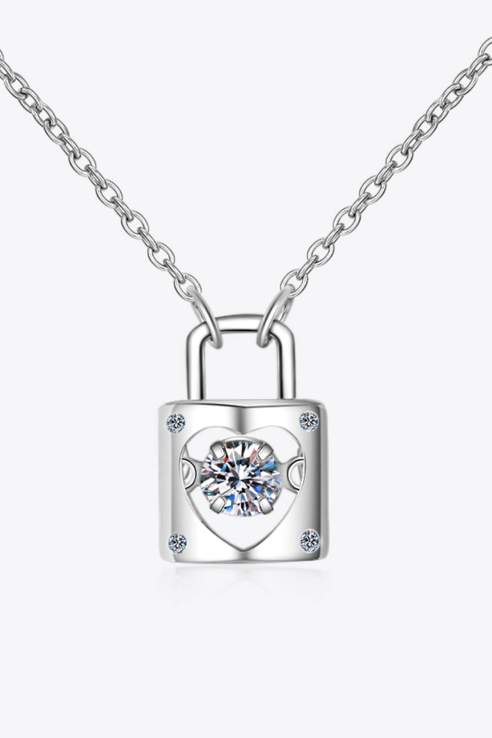 Adored Moissanite Lock Pendant Necklace 7ac7cb7cff8a428fb8fd7991cb4eb3cb-Max Glownestbest