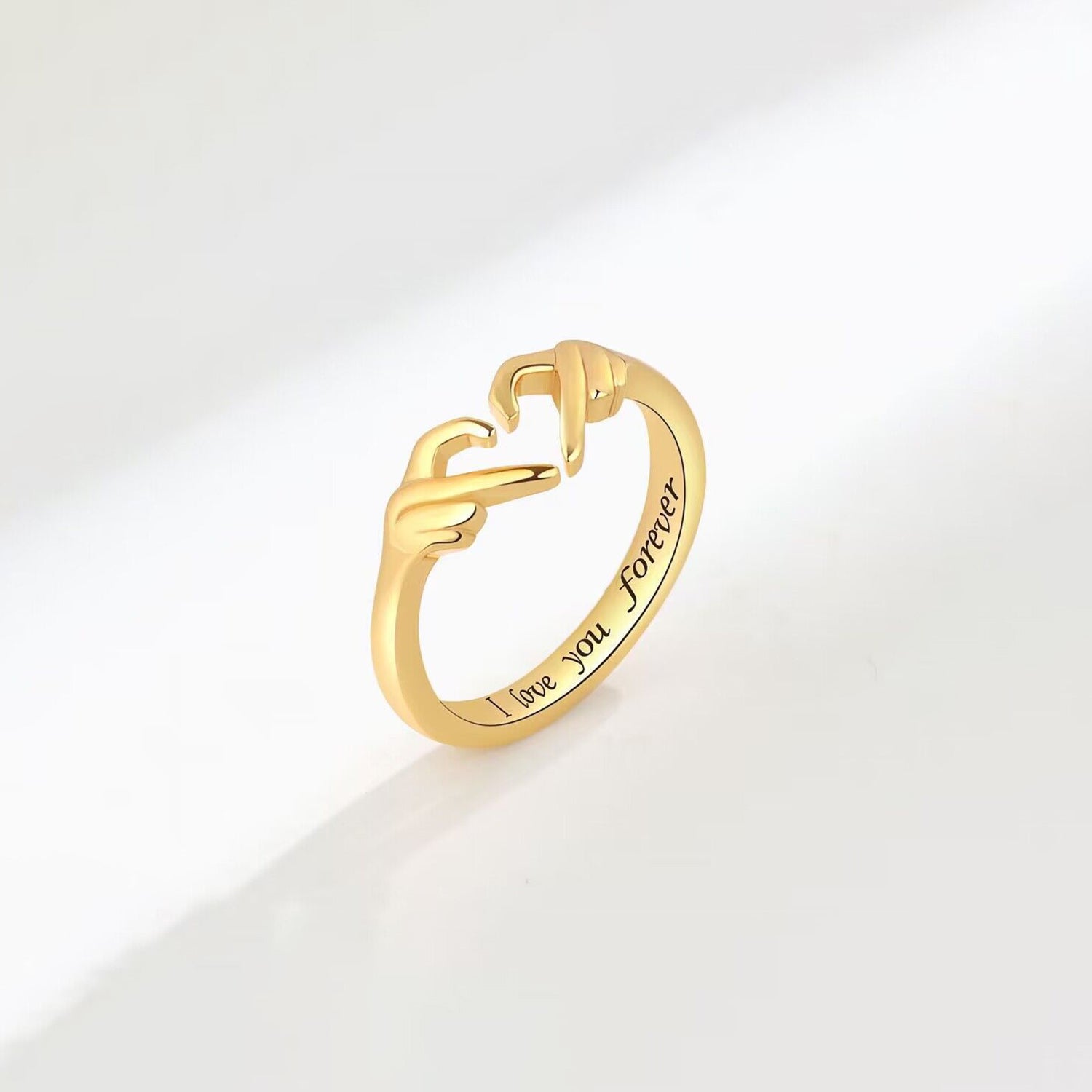 Hand Heart Shape 925 Sterling Silver Open Ring Gold 7 7bbd2f2c-77e5-4e7a-be2a-2b0aeee9146b-Max Trendsi