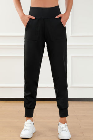High Waist Joggers with Pockets 7c01f529-96e5-470f-9ba4-2c6f367afc81-Max Trendsi