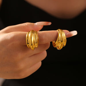 18K Gold-Plated Titanium Steel Open Ring 7c495a01-0d25-4438-9827-a2be76d68032-Max Trendsi