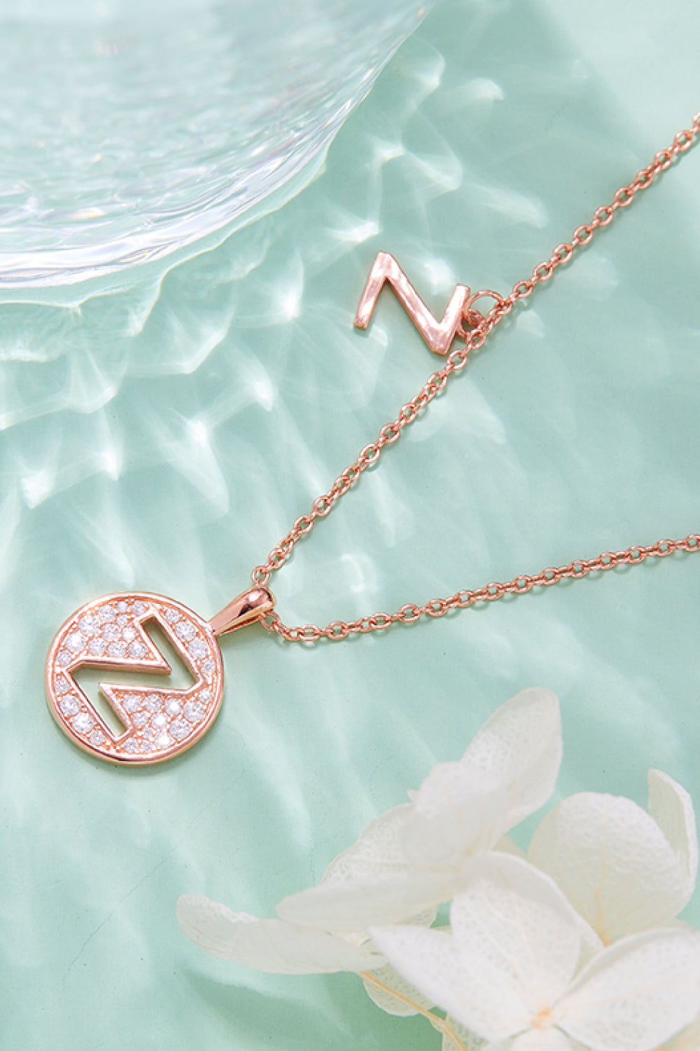 Moissanite U to Z Pendant Necklace 7c537d8b72a44c0fa1c74bbe17787e87-Max Trendsi
