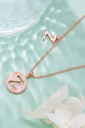 Moissanite U to Z Pendant Necklace 7c537d8b72a44c0fa1c74bbe17787e87-Max Trendsi
