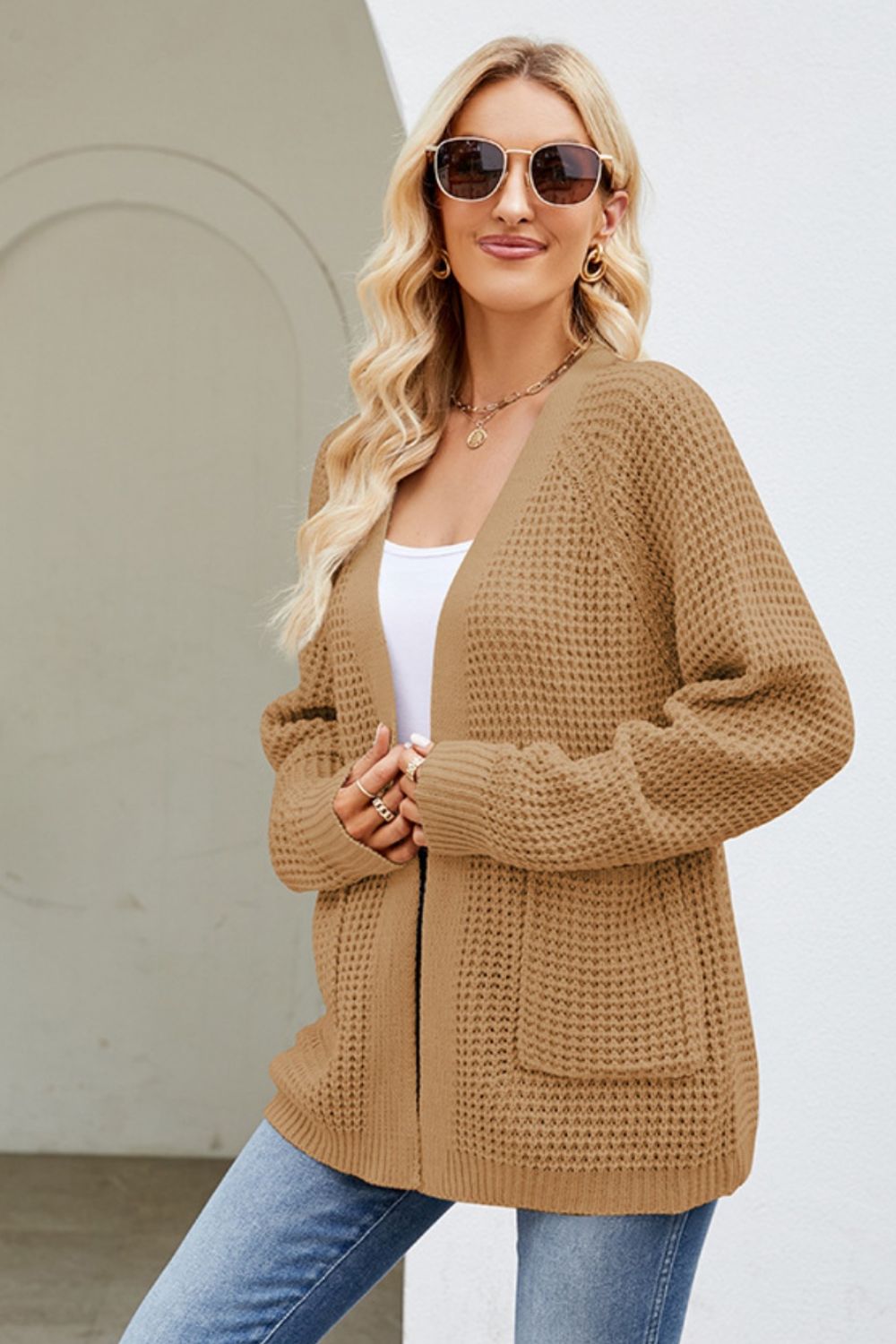 Open Front Raglan Sleeve Pocketed Cardigan 7c9d8879-3bea-4549-9bc8-56e8e428d4b9-Max Glownestbest