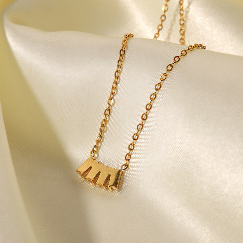 18K gold plated necklace with pink/white /l green zircon 7cadc1e6-dce5-43af-89f6-0b22eecb7b21 Artshiney