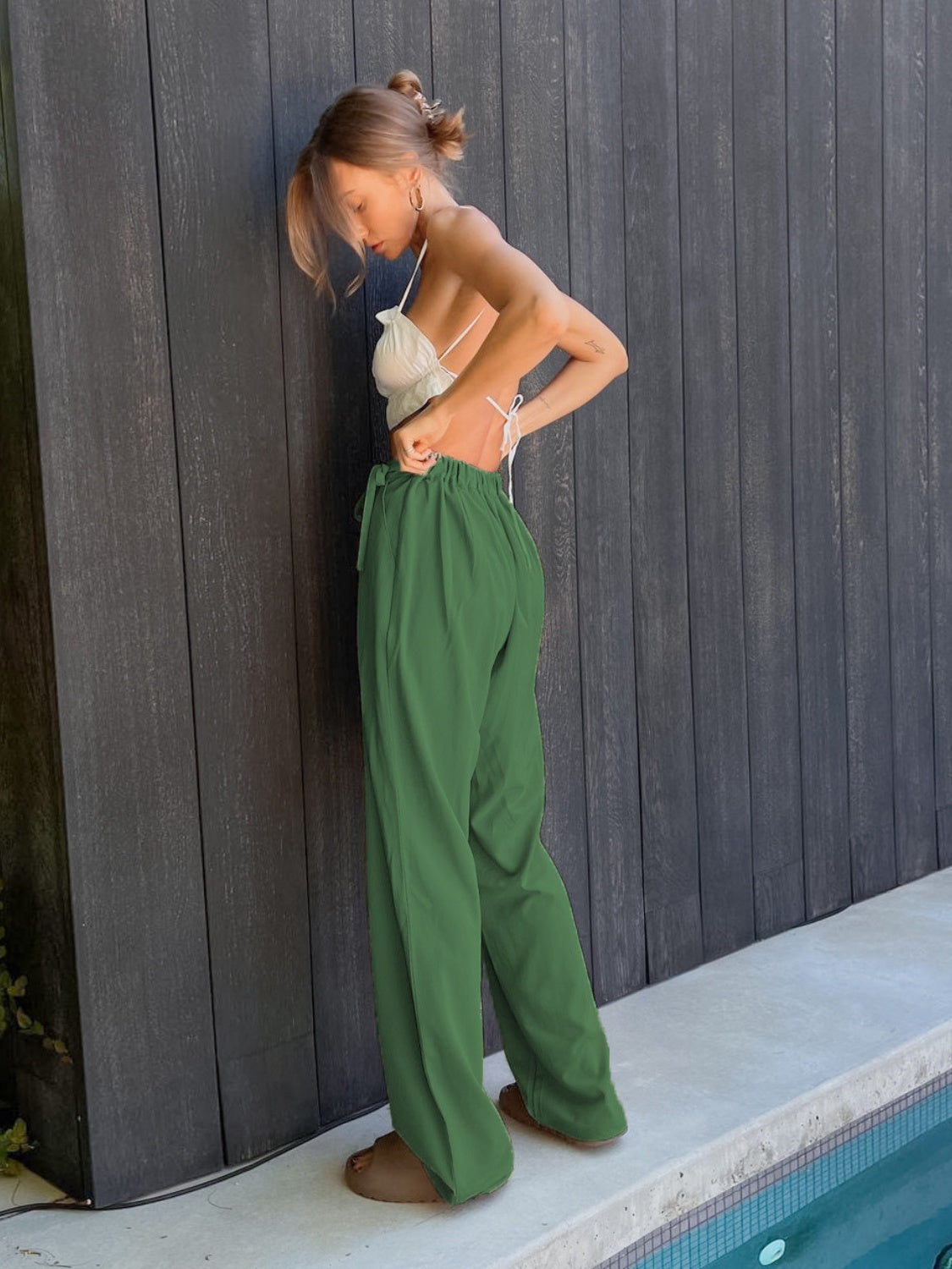 Tied High Waist Wide Leg Pants 7cd845e5-52c8-4828-840d-1e531a40a982-Max Trendsi