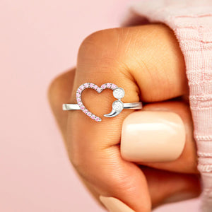 925 Sterling Silver Inlaid Zircon Ring 7d4b4c7c-56c6-44cc-844f-d85b36dbbaba-Max Trendsi