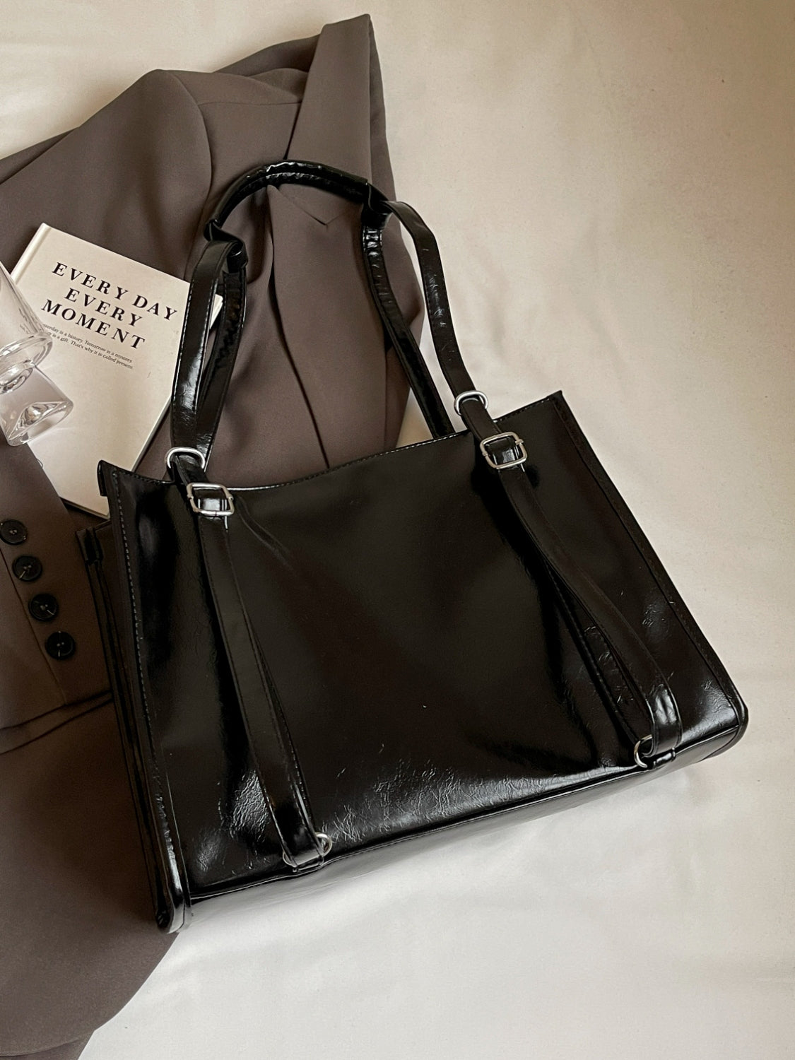 PU Leather Bow Shoulder Bag 7dc6ab20-8cd3-464b-a249-f4a08f5e7f2d-Max Trendsi