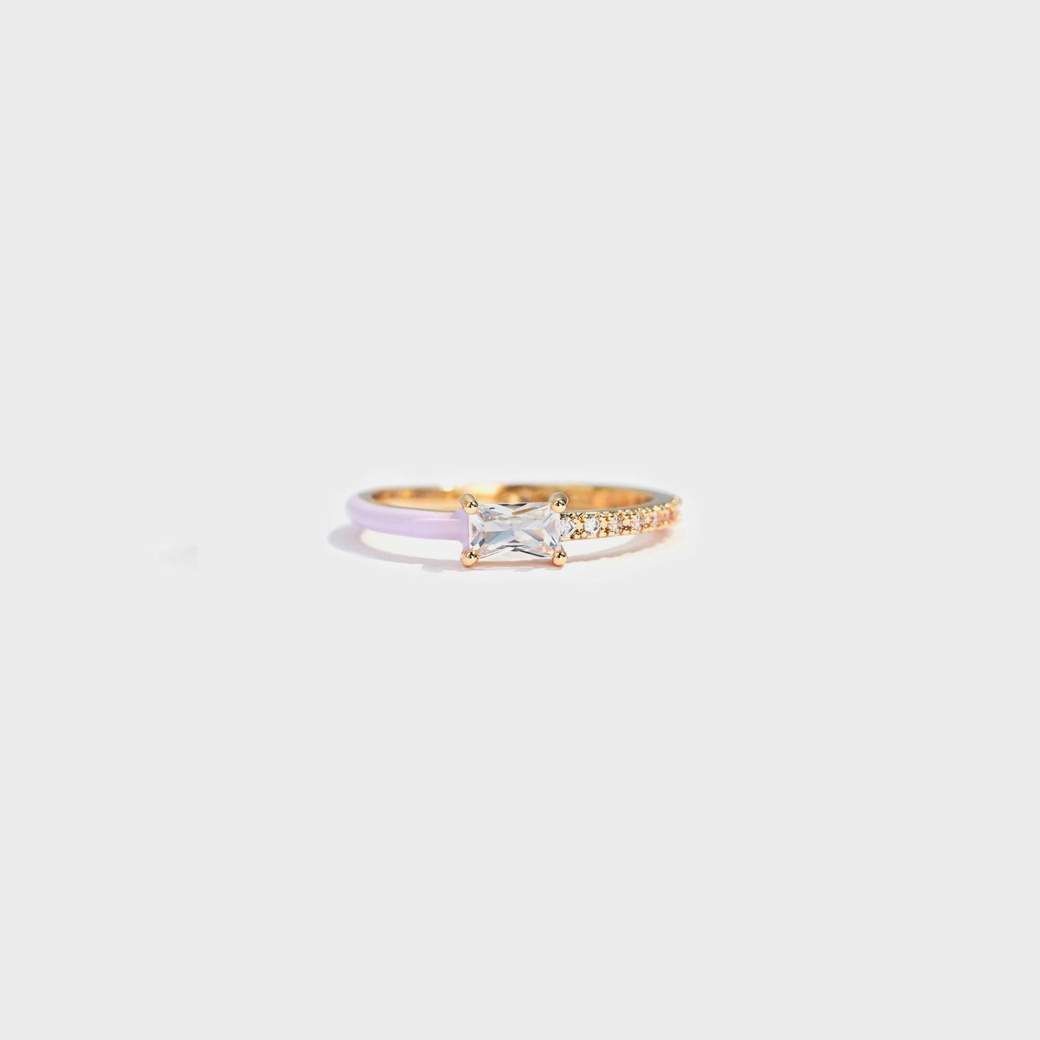 Heart Shape Inlaid Zircon Enamel Ring Pink Purple 7de876b7-050e-4ded-80f5-5e07326785ce-Max Trendsi