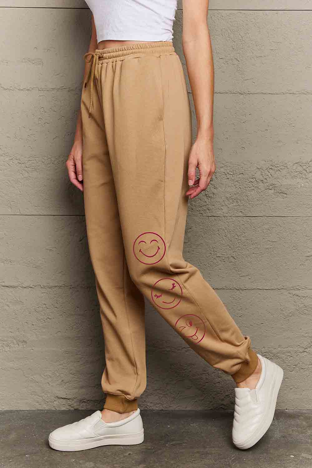 Simply Love Full Size Emoji Graphic Sweatpants 7ed4c5de97c84c0cb6b9c06eb9a15d18-Max Trendsi