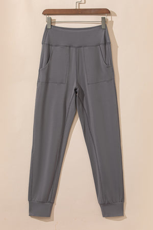 High Waist Joggers with Pockets 7f743e59-91c9-4c88-9ebe-8cc5822e59ae-Max Trendsi