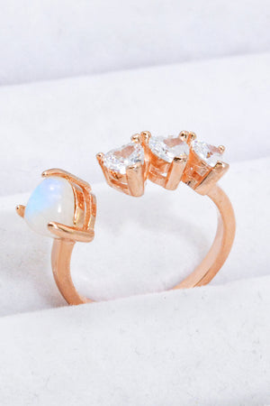 Natural Moonstone and Zircon Heart Open Ring 7fb0e5589f8b4d18a4371381ef1b752c-Max Trendsi