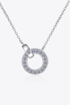 Moissanite Pendant Rhodium-Plated Necklace 7fb604cf13c04fafafd80ff8a5da5698-Max Trendsi