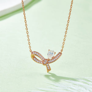 Moissanite 925 Sterling Silver Necklace Rose Gold One Size 7fe0b54ca1bb420287ab7bb9516d0d6e-Max Trendsi